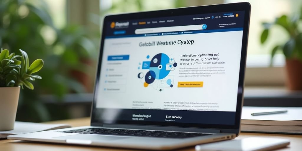 Computador com site otimizado em ambiente de trabalho.