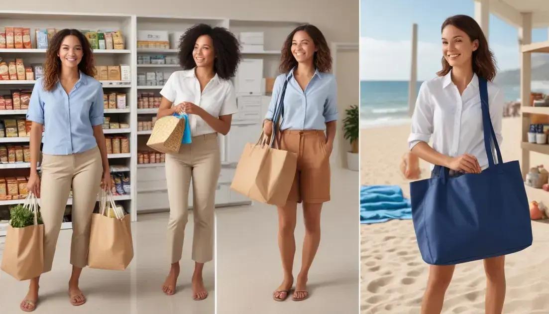 Os diferentes usos das sacolas tote no dia a dia