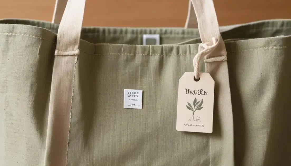 Sacolas tote ecológicas e sustentáveis